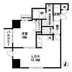 高岳駅 徒歩13分 6階の物件間取画像